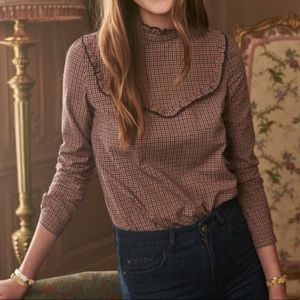 Sezane Ruffle Marylin Top